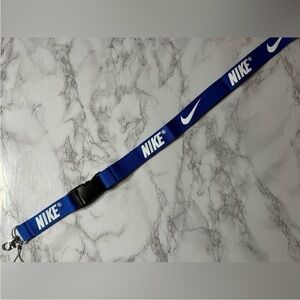 Blue Nike lanyard